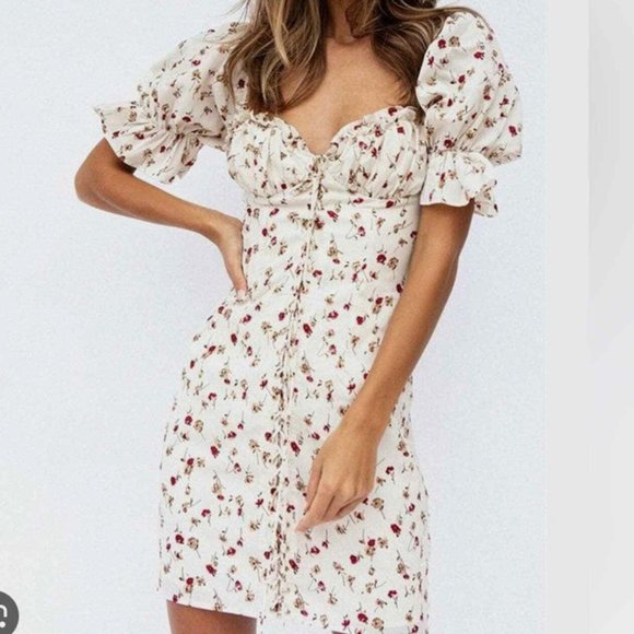 Sabo Skirt Dresses & Skirts - Sabo Skirt Floral Harley Ruched Mini Dress